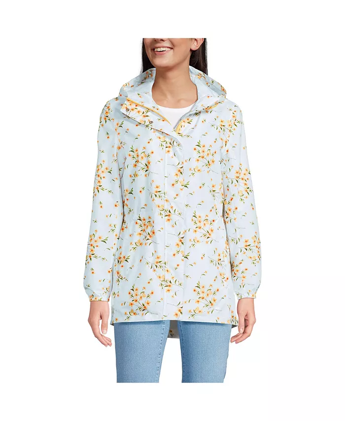 

Женский дождевик Squall Packable Waterproof Lands' End, белый