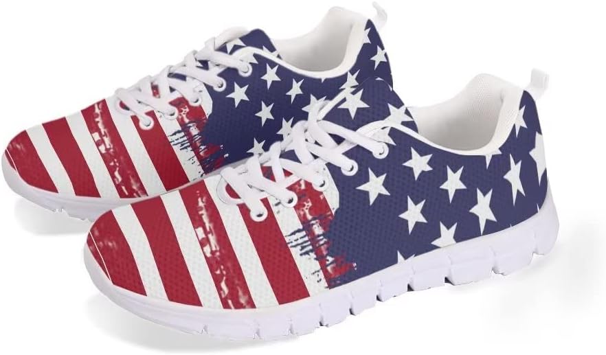 

Женские и мужские кроссовки Jeiento для ходьбы, легкие беговые кроссовки, модные кеды, American Flag