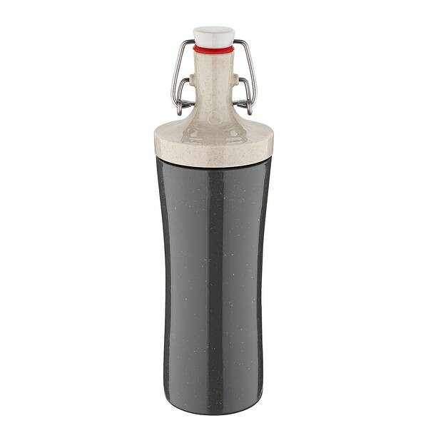 

Питьевая бутылка Koziol Plopp To Go, 7x25x7 см цвет nature ash grey