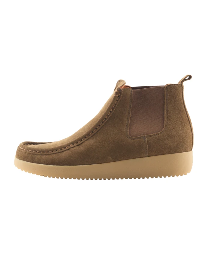 Роскошные замшевые ботинки челси оливкового цвета. Nature Footwear, зеленый