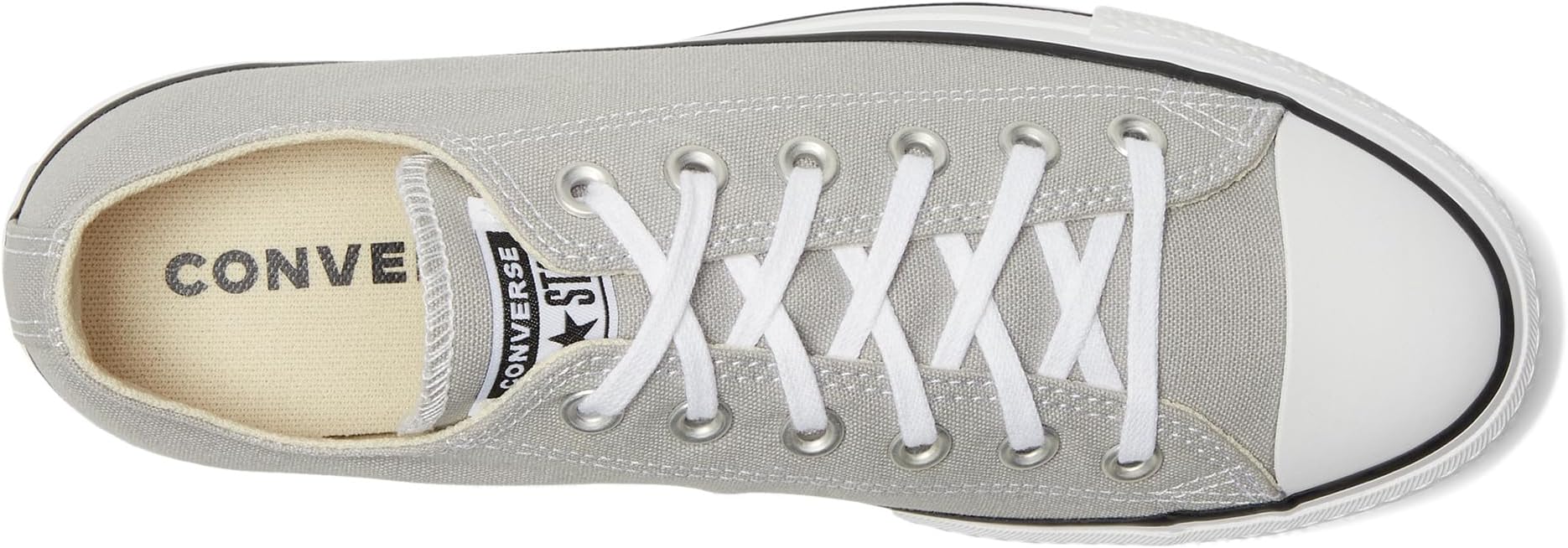 Кроссовки Converse Women's Chuck Taylor All Star Lift Platform - Ox, Grey Area/White/Black — фото 2