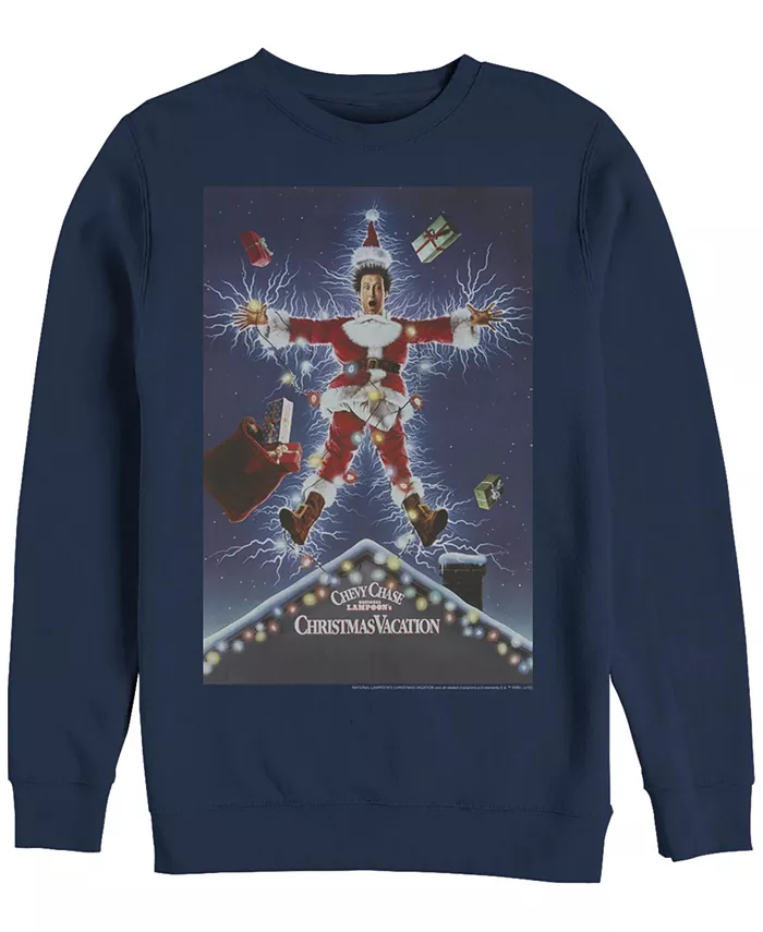 

Мужской флисовый худи National Lampoon Christmas Vacation Lampoon Poster Crew Fifth Sun, синий