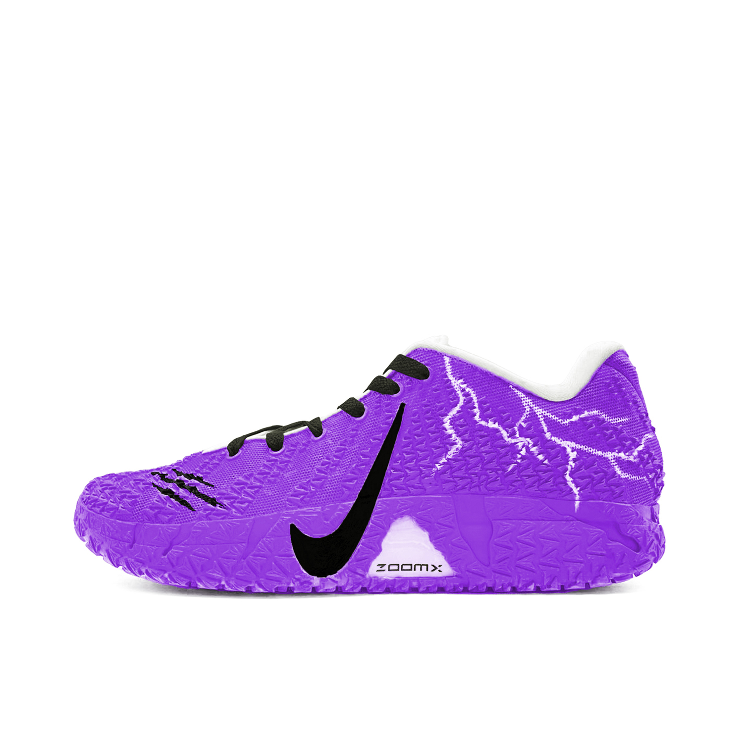 

Nike Кроссовки баскетбольные Ja Morant 3 Lightning Phantom Purple Cushioning, износостойкие низкие ZoomX unisex фиолетовые