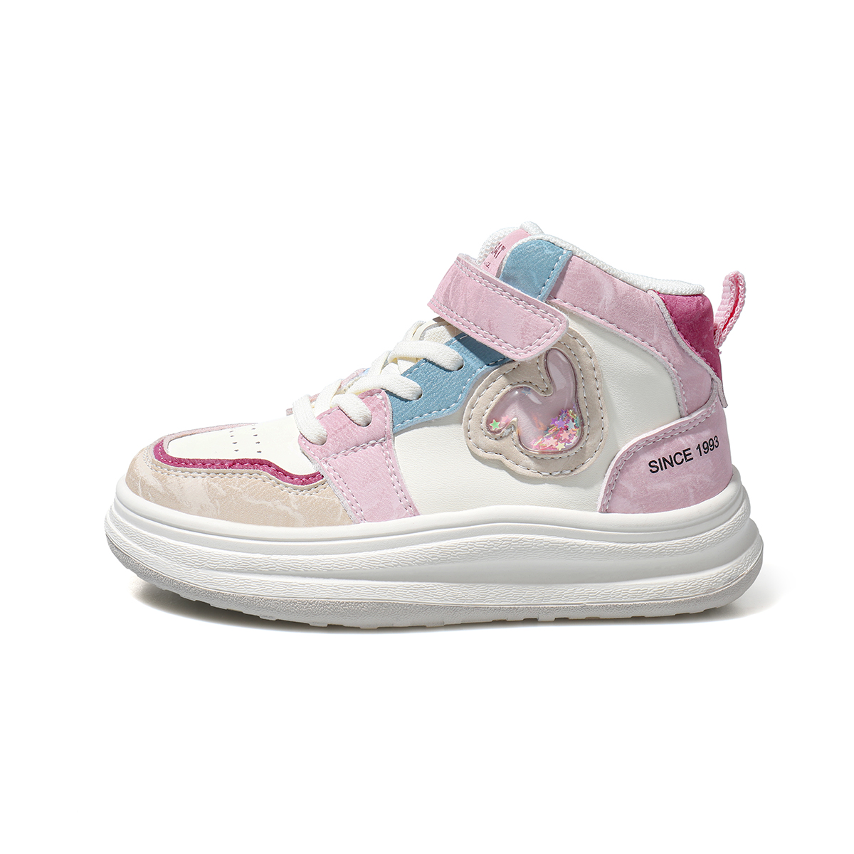 

Детские кроссовки для скейтбординга средней высоты ST&SAT KIDS, розовый