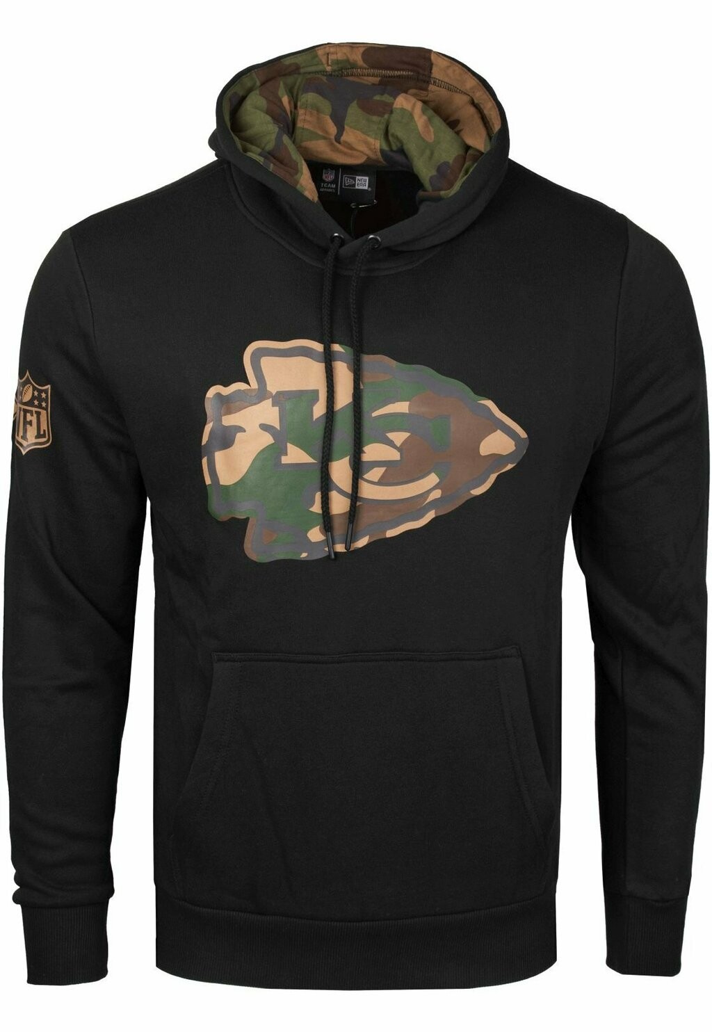 

Толстовка NFL KANSAS CITY CHIEFS New Era, цвет black wood camo