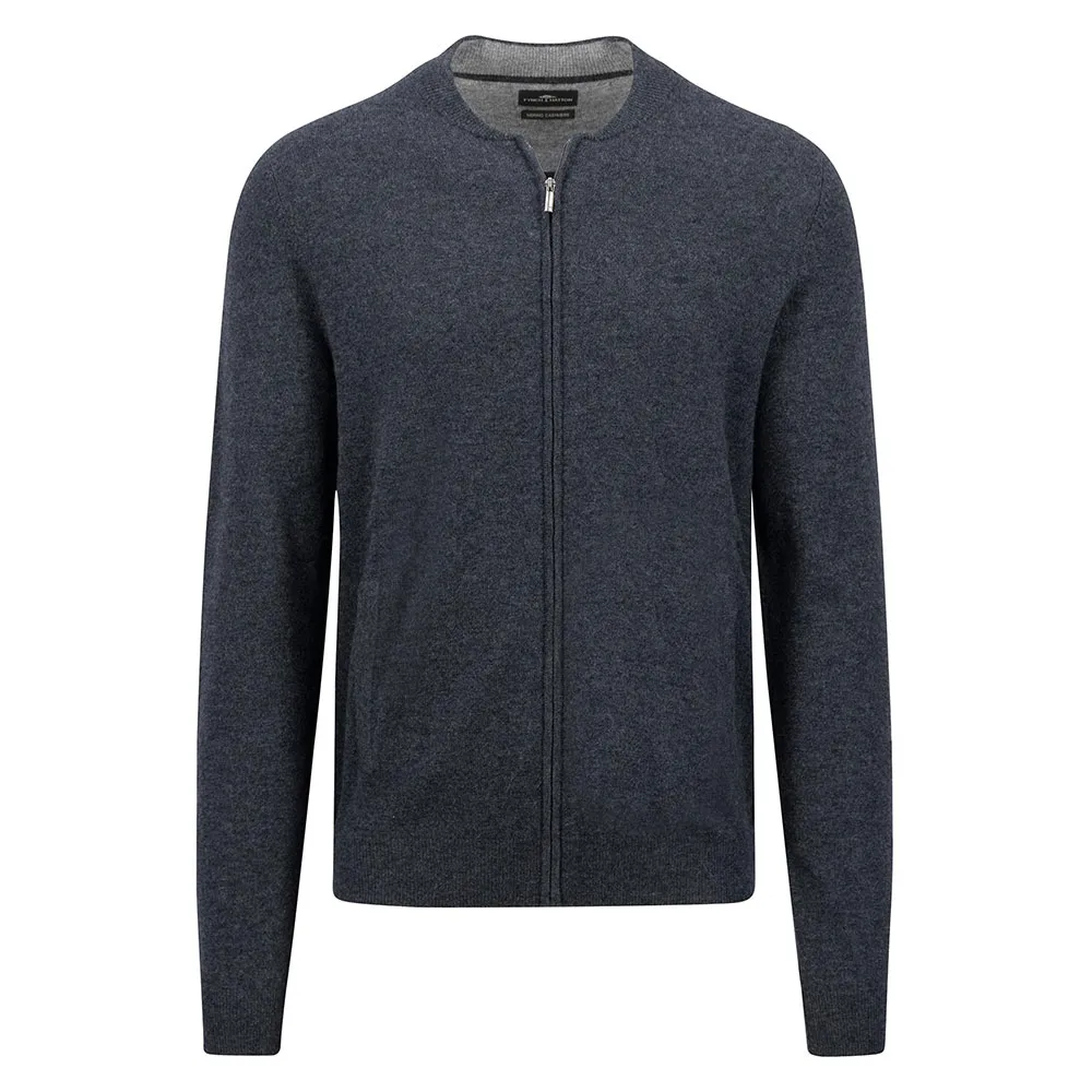 

Свитер Fynch Hatton 1414803 full zip, серый