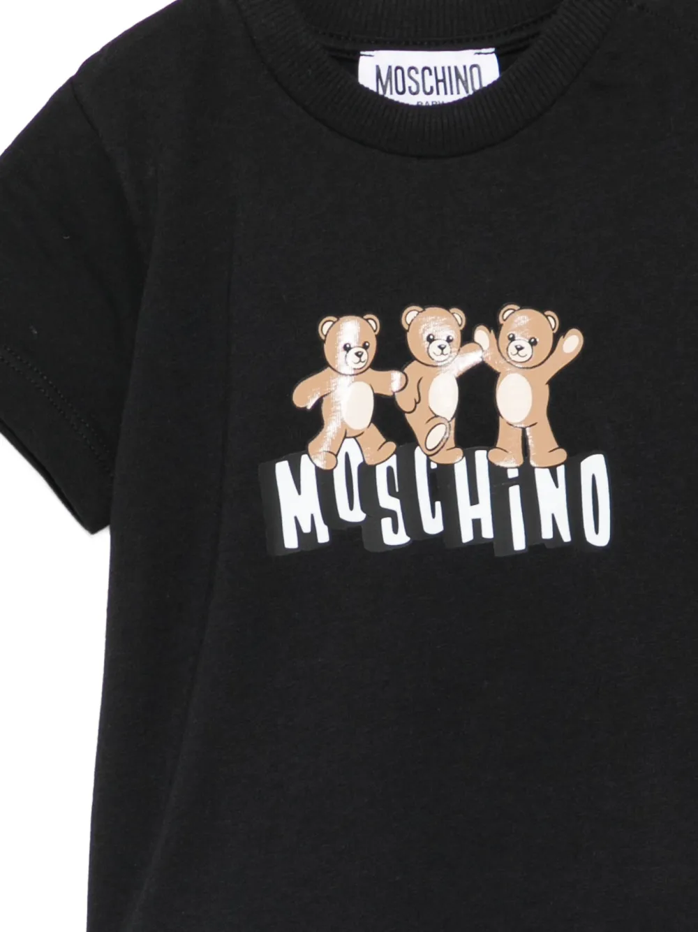 Футболка "Тедди Бер" Moschino Kids, черный — фото 3