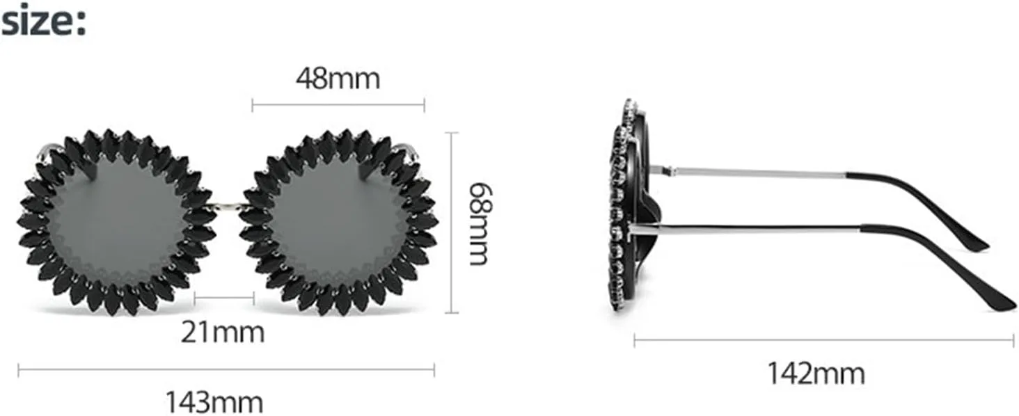 

Солнцезащитные очки Willochra Diamond круглые для женщин, защита от ультрафиолета UV400, крупные очки с блестящими стразами, ретро-очки с кристаллами, Brown Green