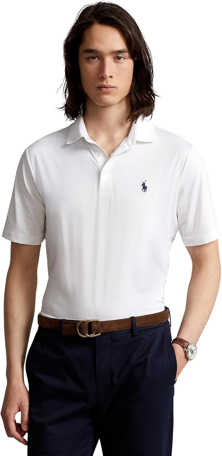 

Polo Ralph Lauren мужская классическая футболка поло Performance, Ceramic White