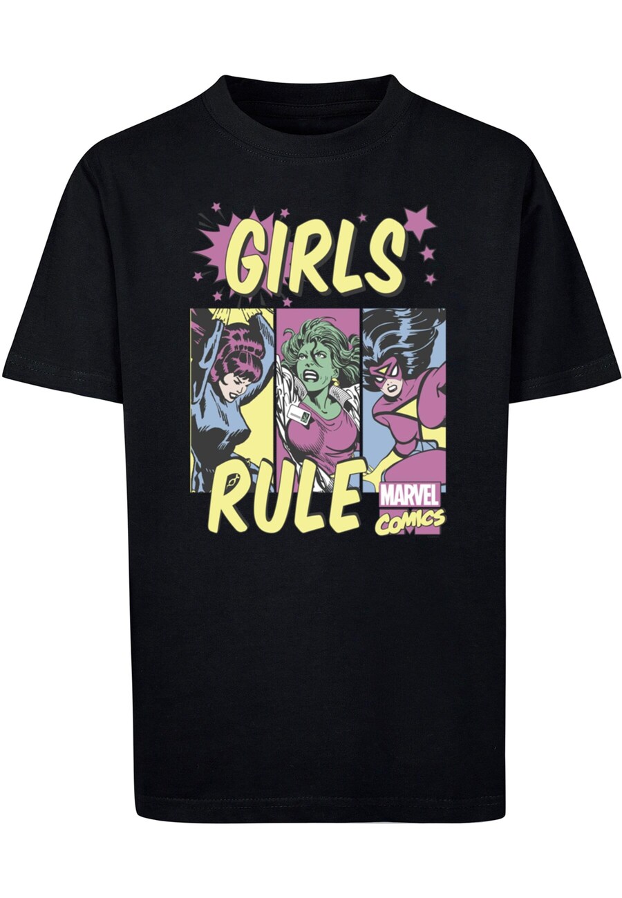 

Рубашка ABSOLUTE CULT Marvel Comics - Girls Rule, черный