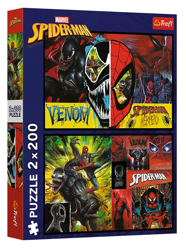 

2 пазла по 200 деталей "Человек-паук Marvel" - для детей от 7 лет и старше