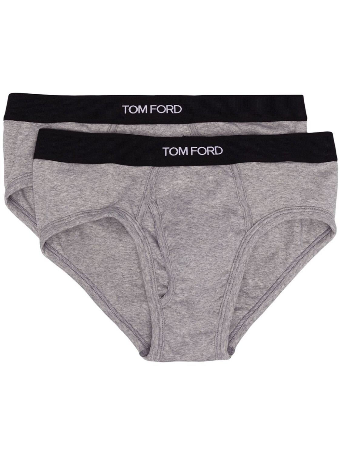 

TOM FORD комплект из двух трусов-брифов с логотипом, серый