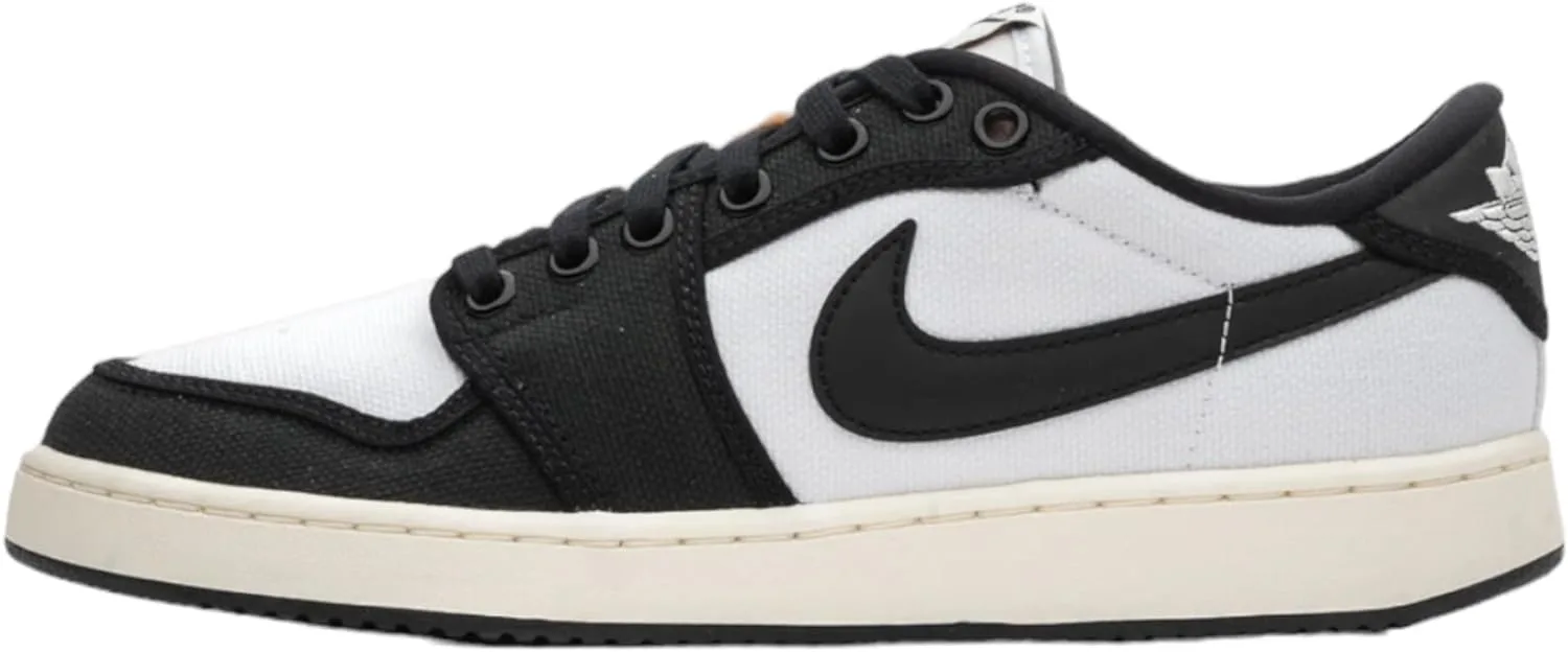 Мужские баскетбольные кроссовки Nike Air Jordan 1 Low, белый/черный — фото 2