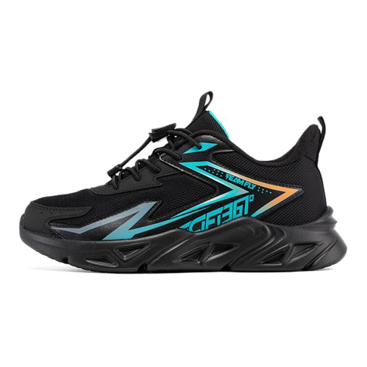

Кроссовки для бега для детей. Начальная школа 361°Kids, цвет Carbon Black / Time Green / Fluorescent Energy Orange