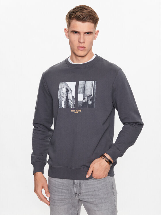 

Толстовка обычного кроя Pepe Jeans, серый