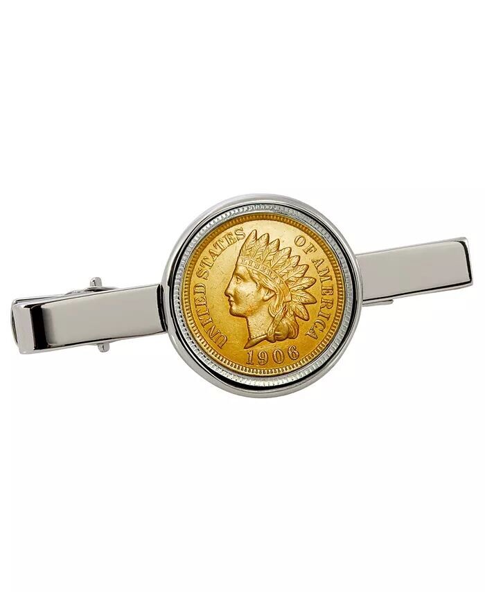 

Позолоченный зажим для галстука в виде индийской монеты пенни American Coin Treasures
