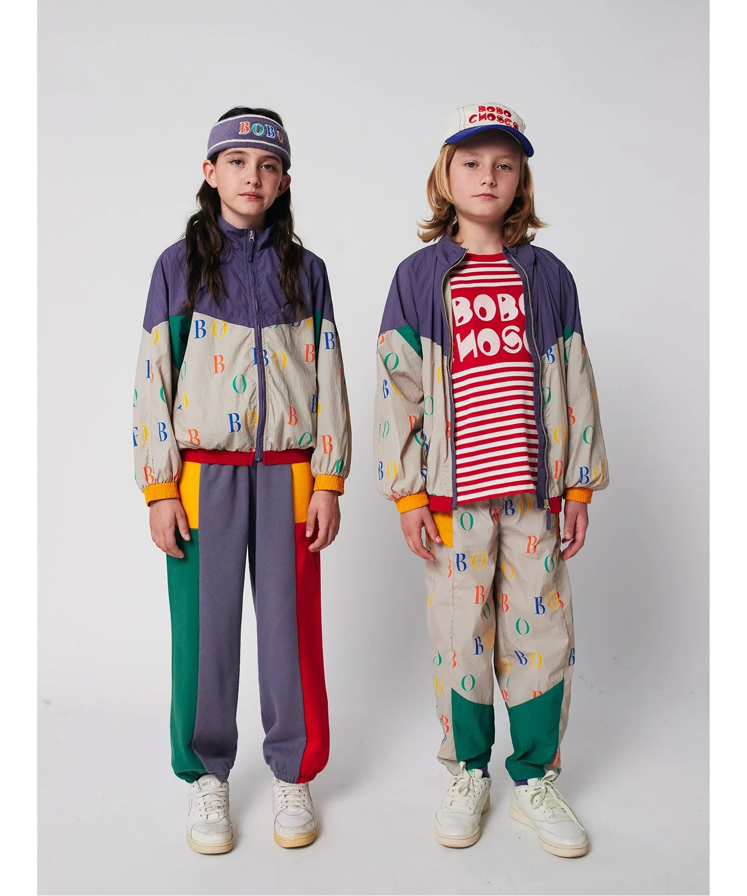 Детские штаны с разноцветным принтом Multicolor длинные BOBO CHOSES разноцветные — фото 2