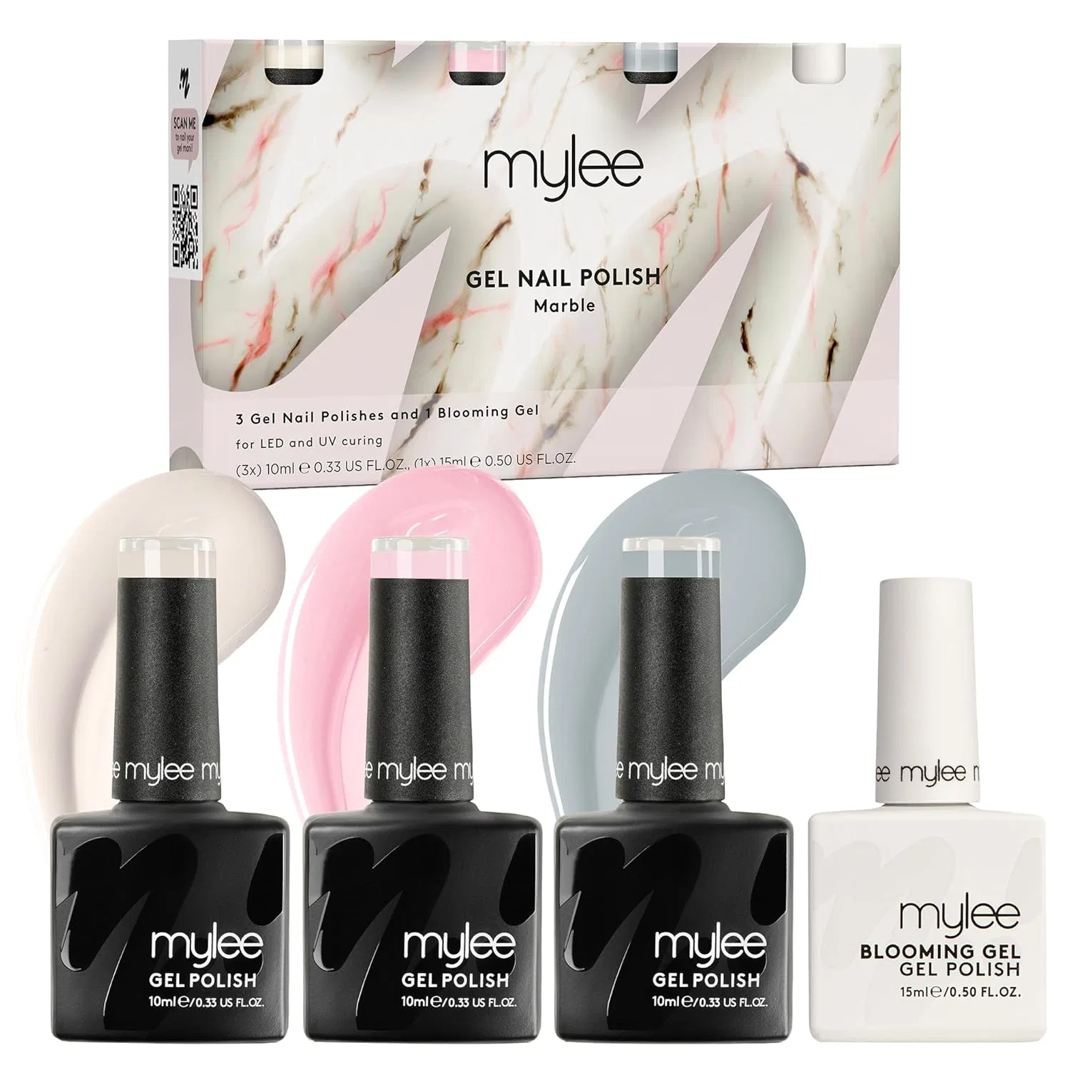 Набор гель-лаков Mylee Marble Quad для создания мраморного эффекта Mylee
