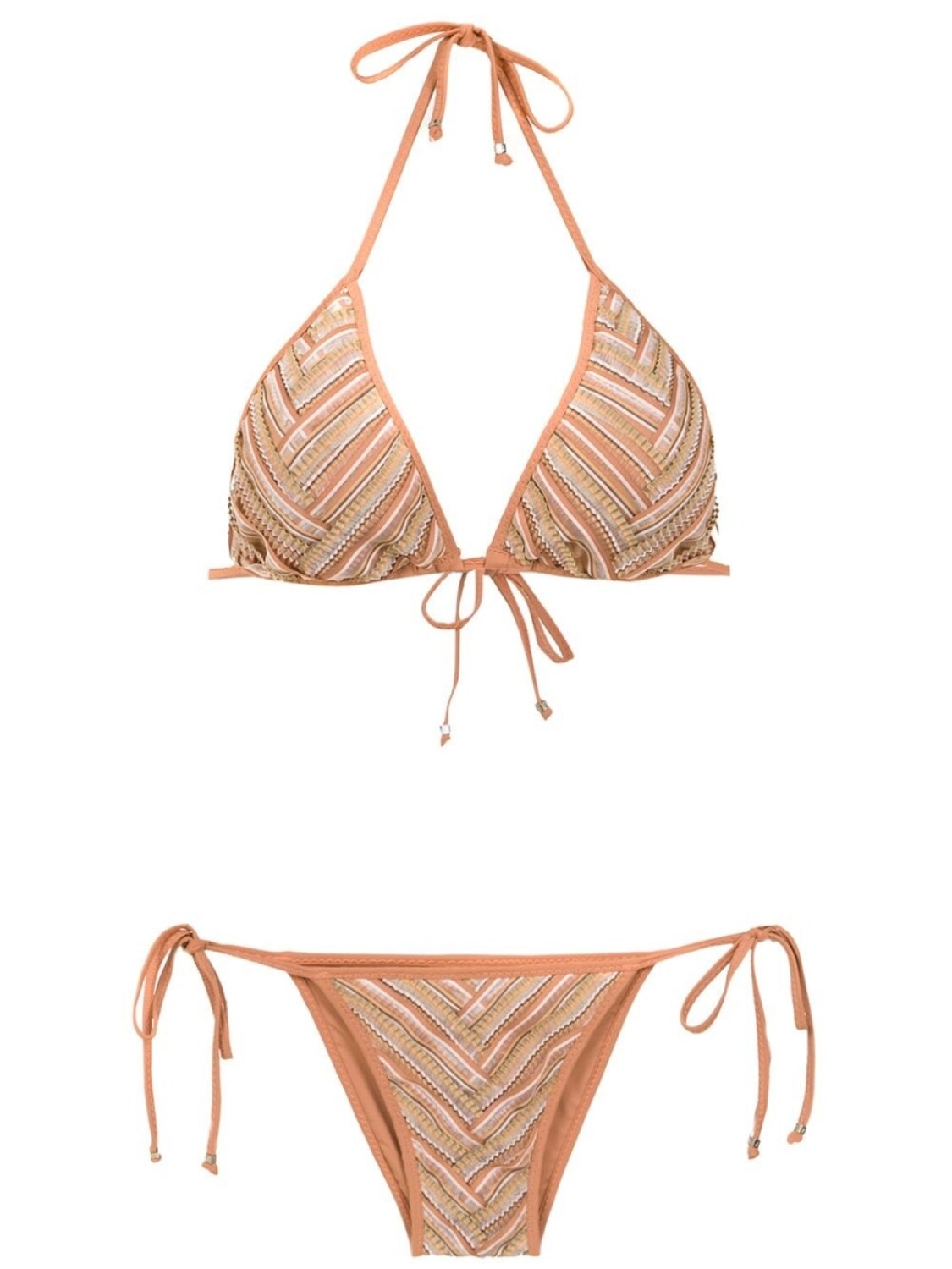 

Amir Slama printed bikini set, нейтральный цвет