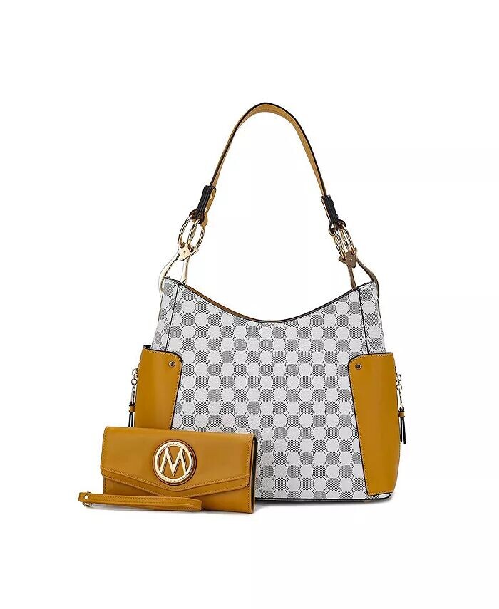 

Сумка на плечо Penelope с круглым принтом и кошельком от Mia K Mkf Collection, желтый