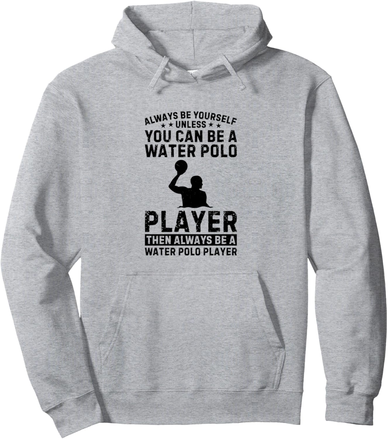 

Худи с цитатами ватерполиста Funny Water Polo Sayings, серый