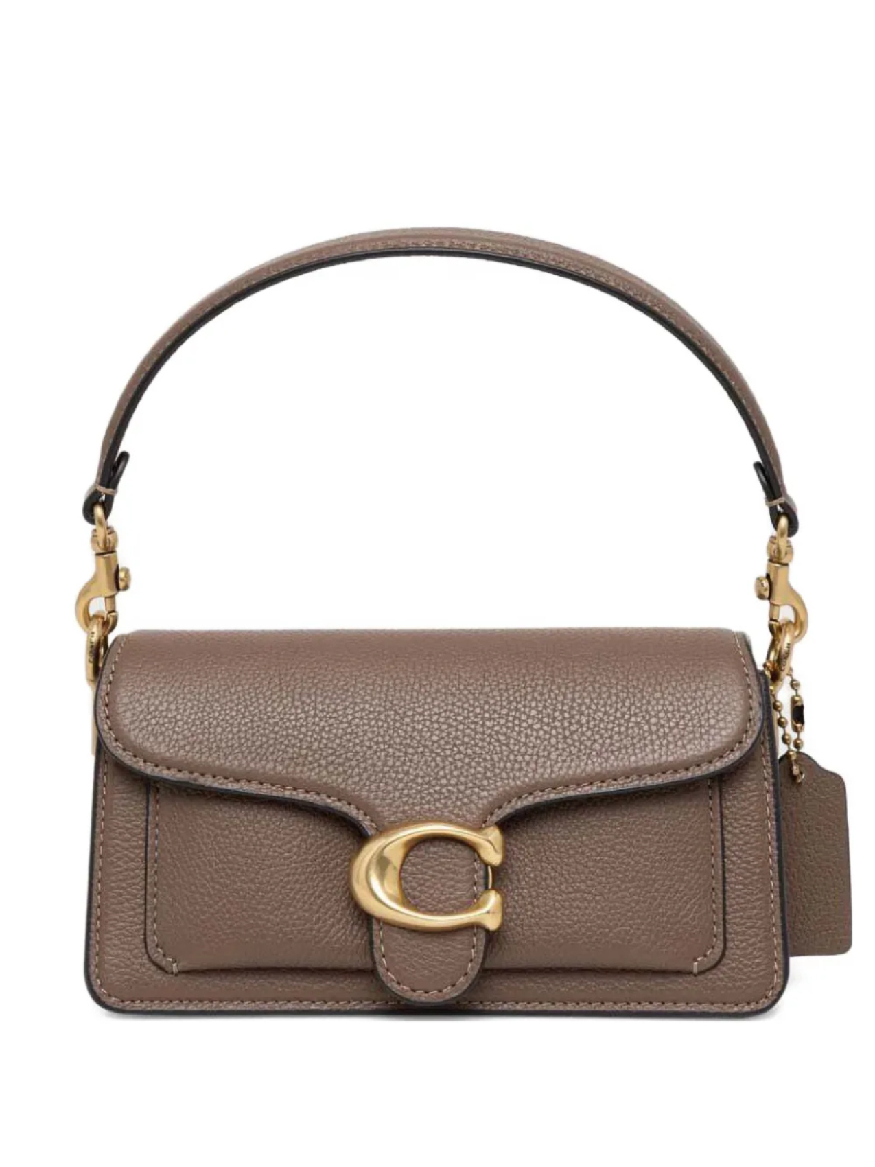 

Кожаная сумка через плечо с логотипом Coach, коричневый