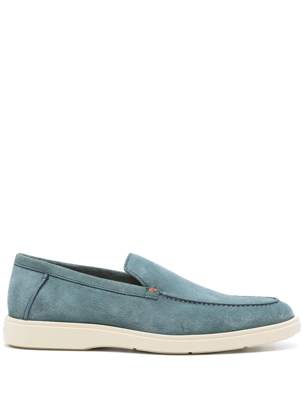 

Лоферы с миндалевидным носком Santoni, синий
