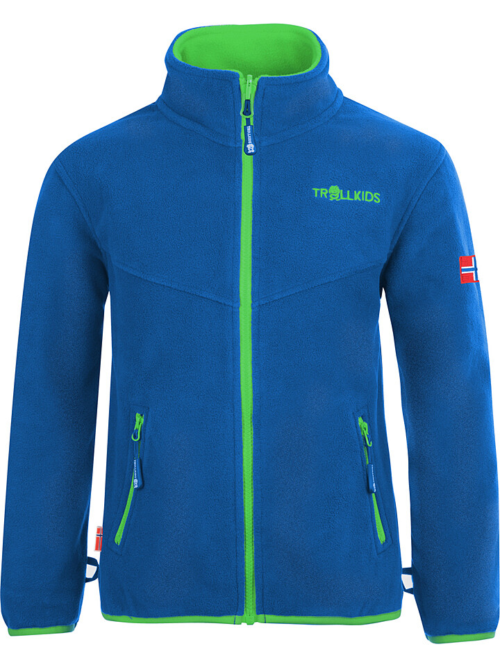 

Флисовая куртка Trollkids Oppdal XT, цвет Grün/Blau