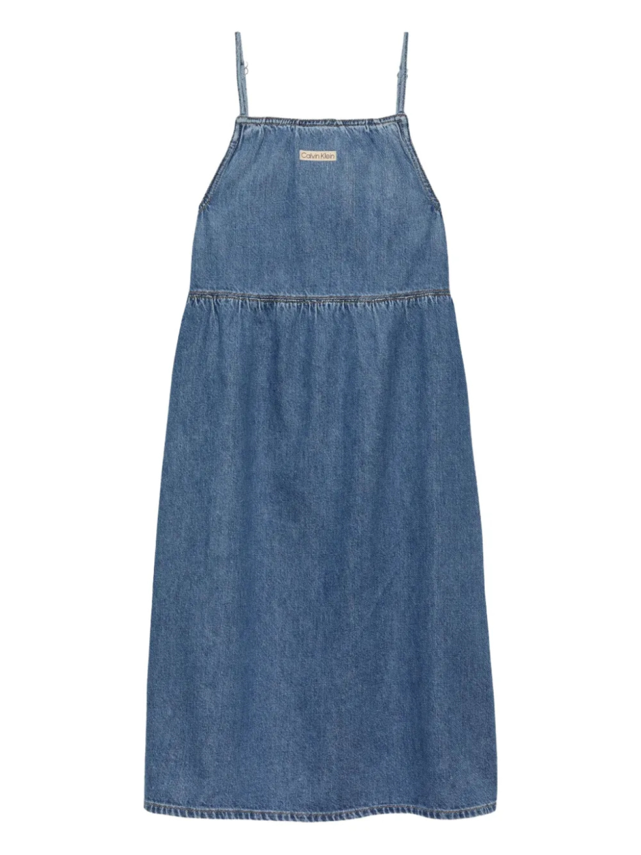 

Платье из хлопчатобумажной ткани Calvin Klein Kids, синий