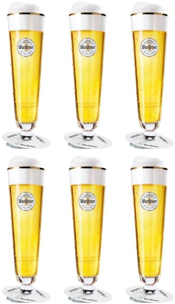 

Пивные бокалы Warsteiner на ножке 200 мл - 6 шт, прозрачный