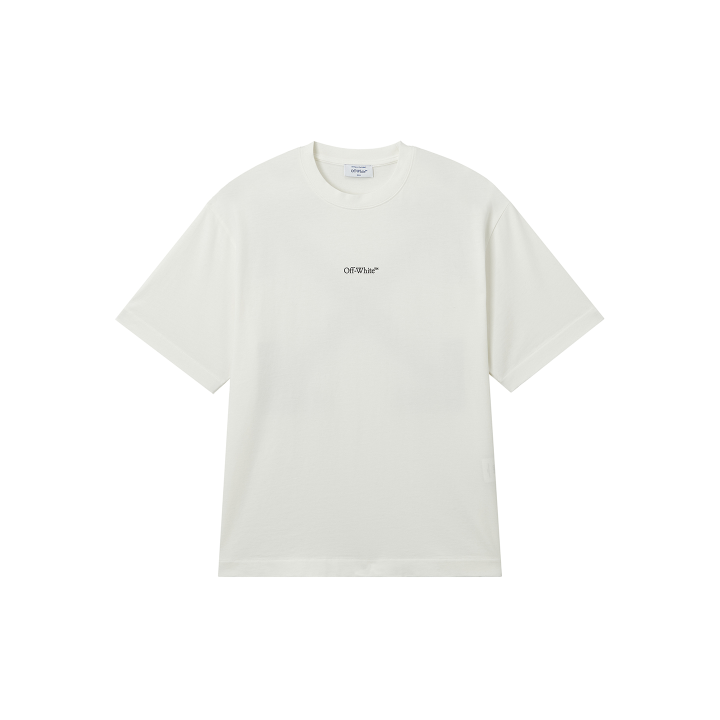 OFF-WHITE Футболка OFF WHITE унисекс с круглым вырезом, средней плотности — фото 3