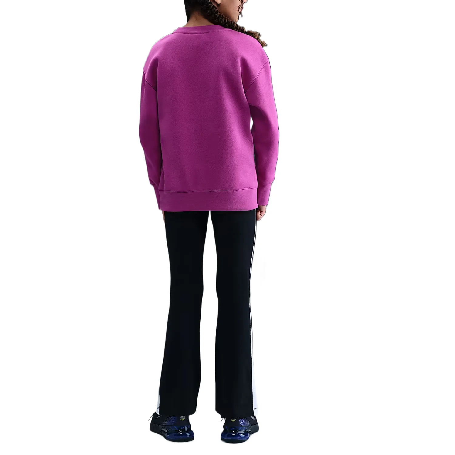 Детский свитшот с круглым вырезом Nike, Hot Fuchsia/White — фото 4