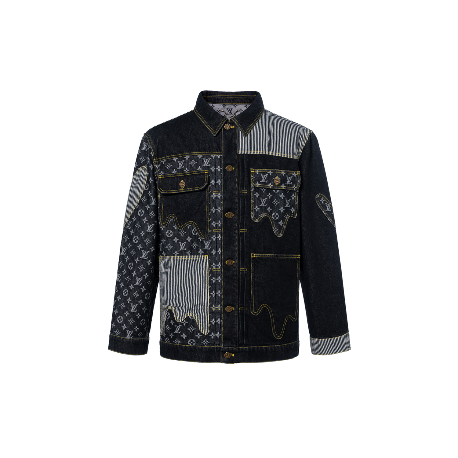 Курка денимовая X Nigo Monogram Crazy Workwear LOUIS VUITTON, Сумка для покупок в комплекте — фото 2