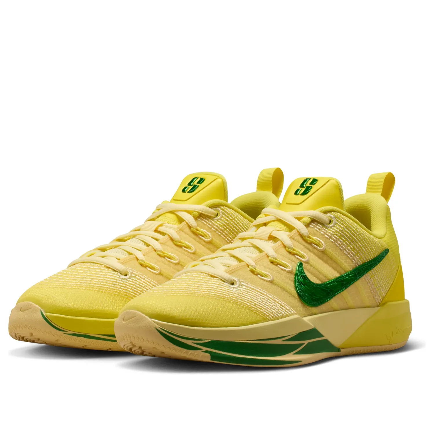 Кроссовки (GS) Nike Babrina 3 'Oregon Ducks', желтый — фото 4