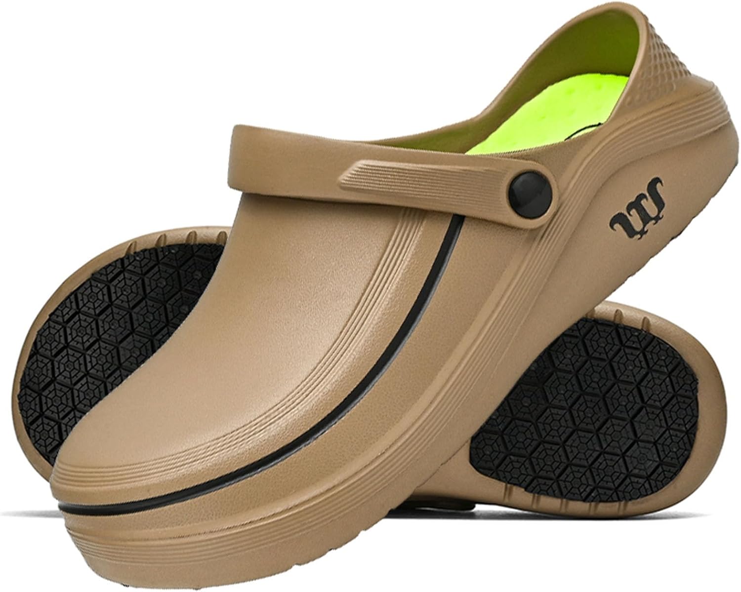 

Мужские и женские сабо SECHRITE - Универсальная обувь для садовников и поваров, противоскользящая, водонепроницаемая обувь для медсестер и работников кухни, хаки