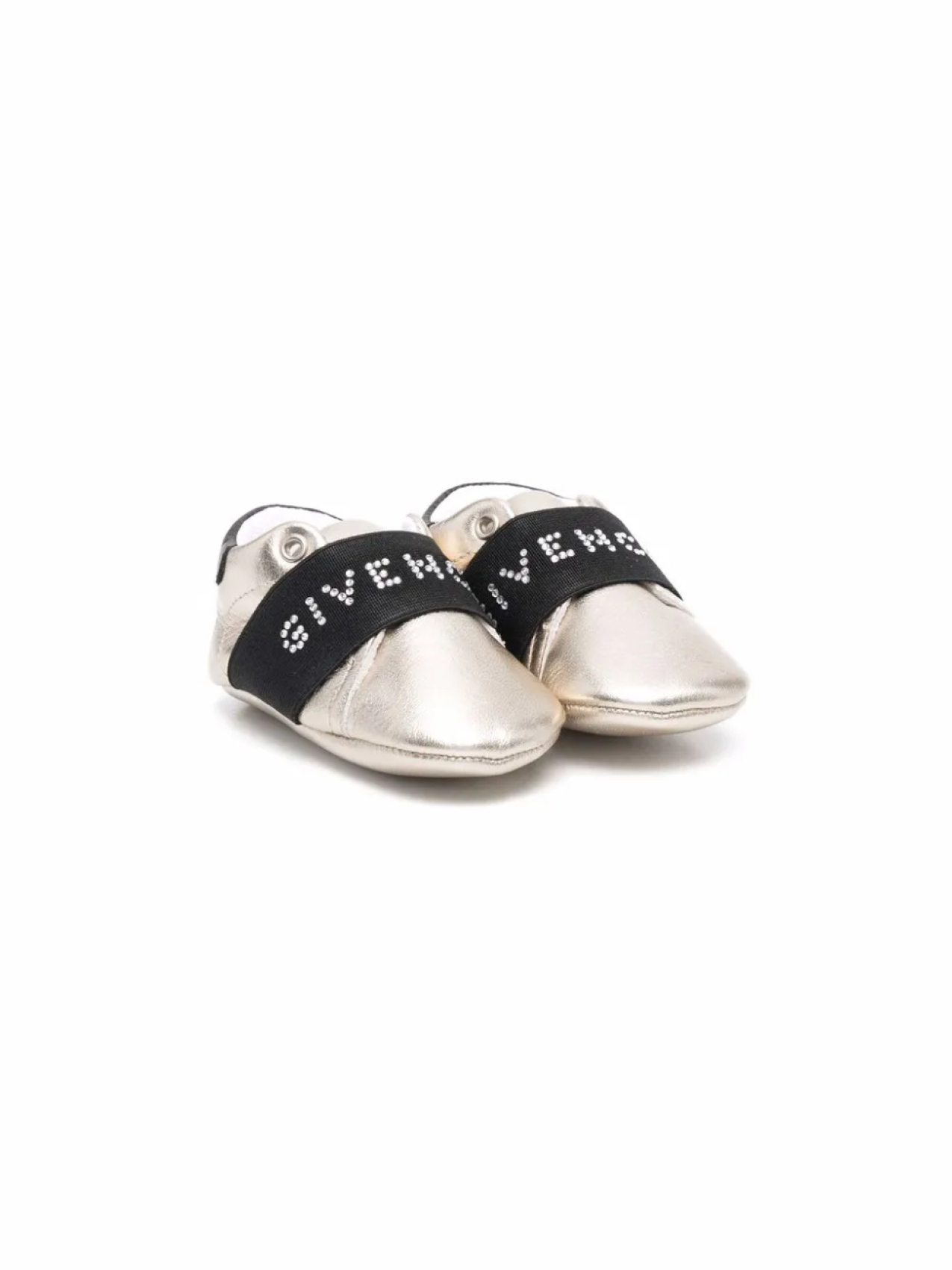 

Givenchy Kids слипоны с логотипом, золотой