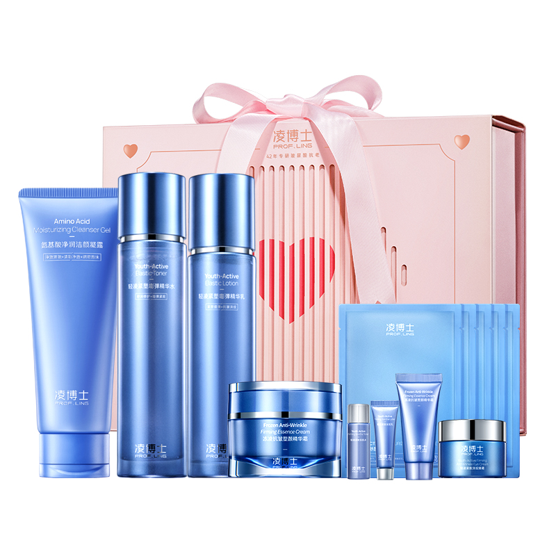 

Набор для ухода за молодой кожей Youth Water & Milk Upgraded в подарочной упаковке PROF.LING, [Official Box]Youth Water 120ml+Youth Lotion 100g+Time Cream 50g