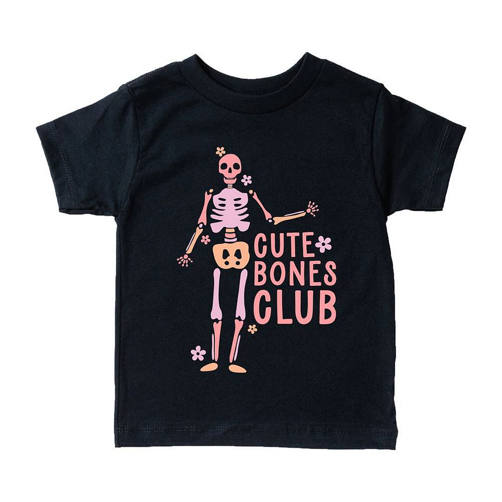 

Молодежная футболка с короткими рукавами и рисунком Cute Bones Club The Juniper Shop, черный