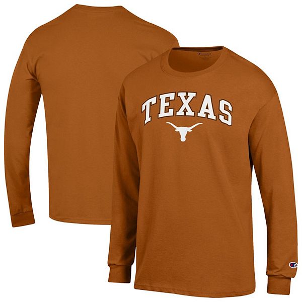 

Мужская футболка с длинным рукавом Texas Longhorns с логотипом Champion