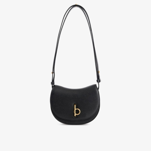 

Кожаная сумка через плечо rocking horse Burberry, черный