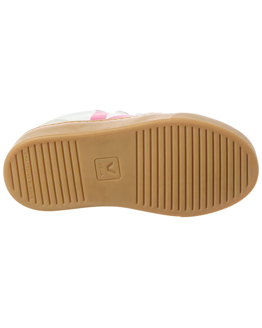 Кроссовки VEJA Small V-90 OT из кожи, белый — фото 4