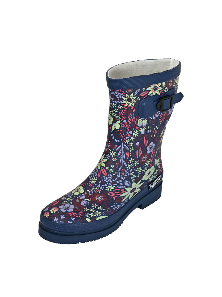 

Резиновые сапоги MADSea, цвет dunkelblau mit blumenprint