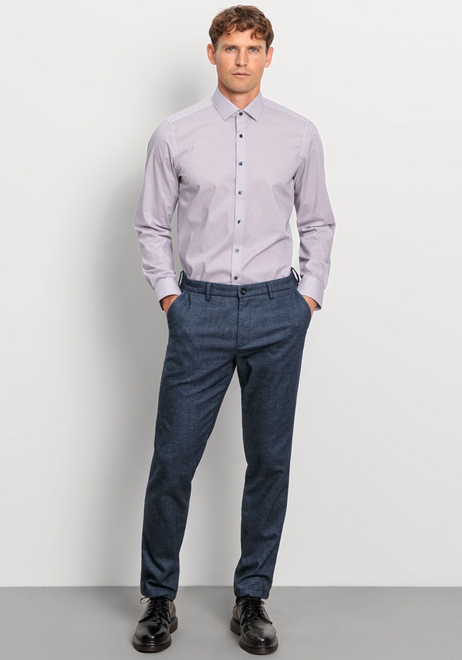 

Рубашка делового кроя Slim Fit OLYMP, пастельно-розовый