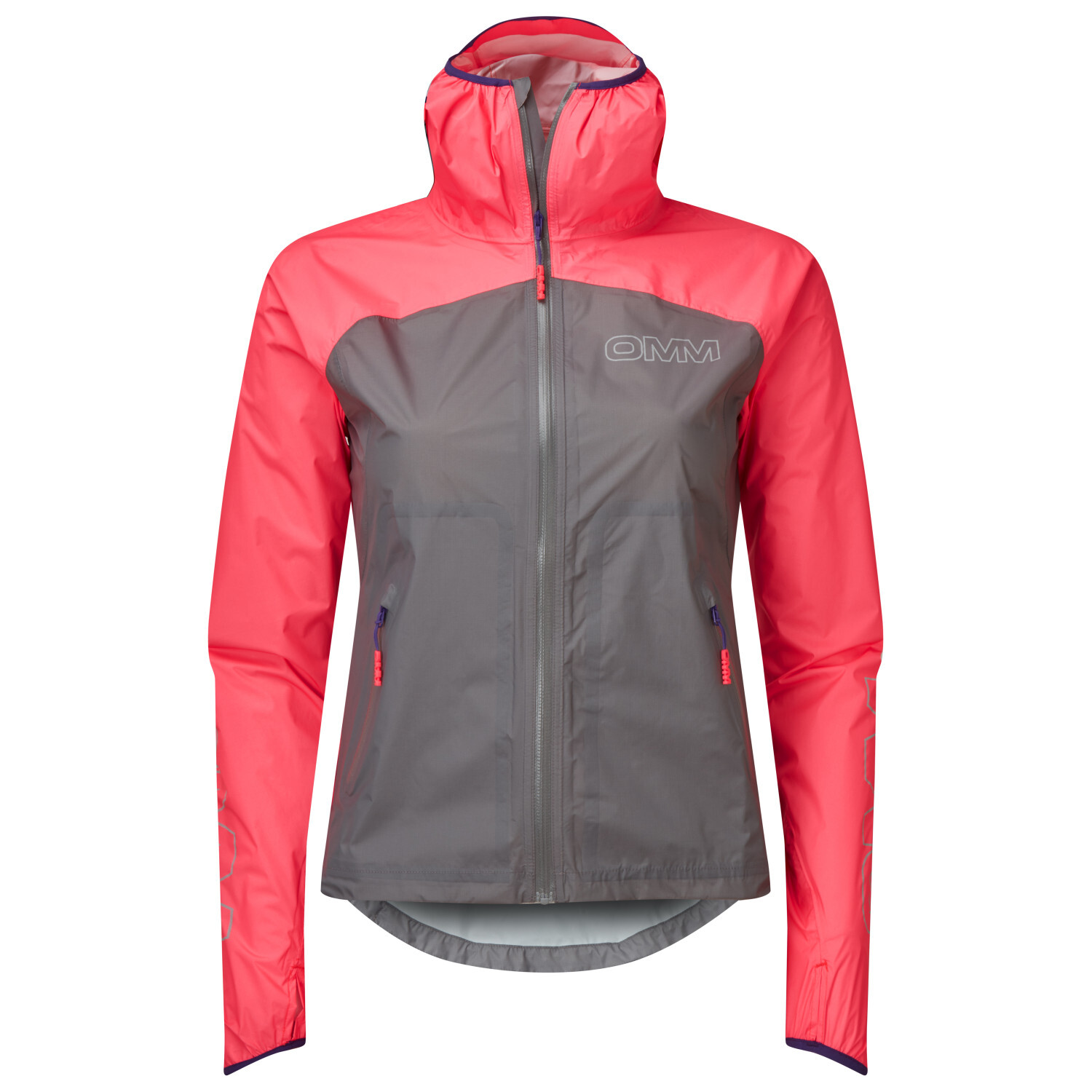 

Беговая куртка Omm Women's Halo+ With Pockets, цвет Dark Red/Aqua