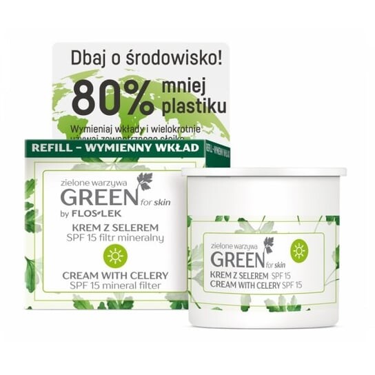 

Сменный дневной крем с сельдереем, SPF 15, 50 мл Flos Lek, Green For Skin, FLOS-LEK