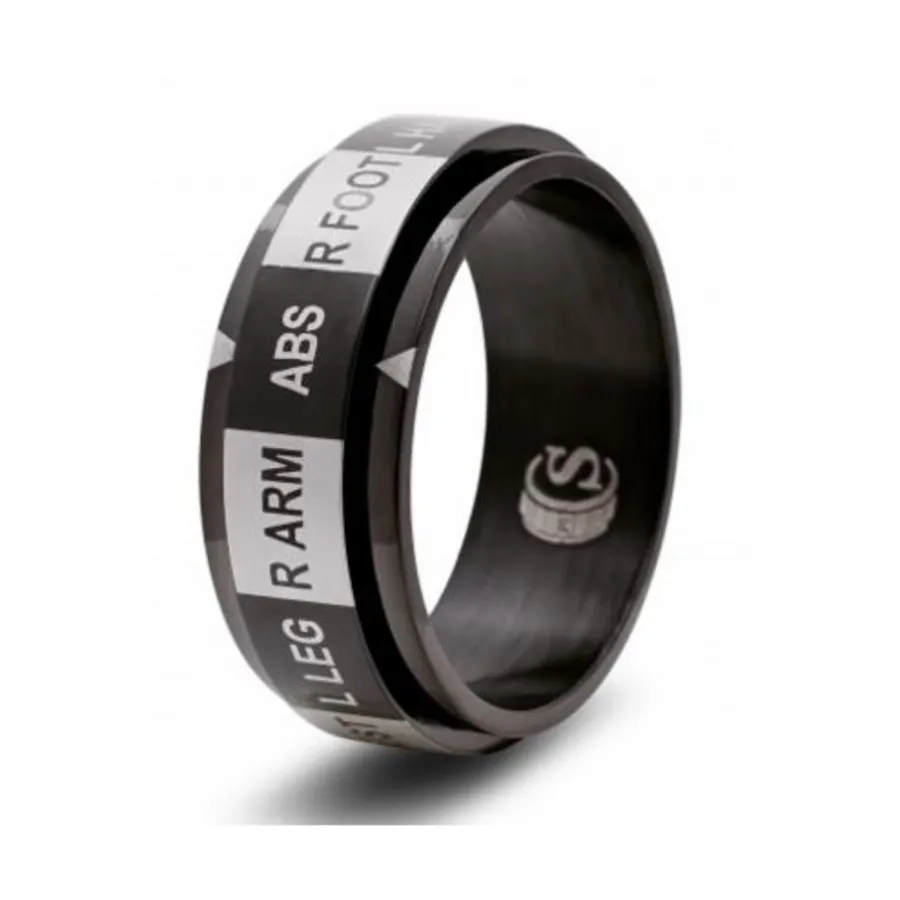 

Кольцо для игральных костей — черное, размер 13 (место попадания), Dice Rings - Hit Location