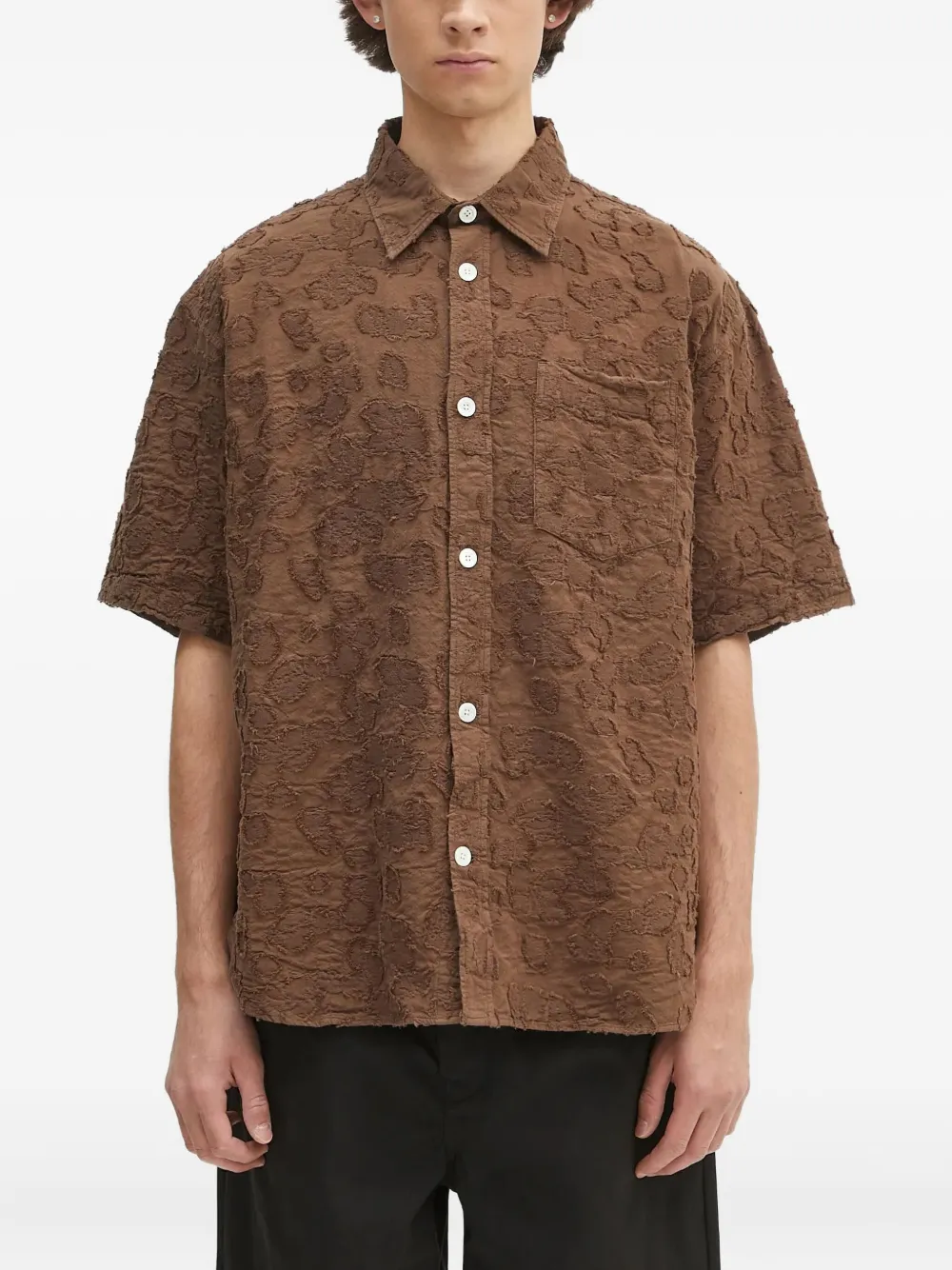 

Рубашка с короткими рукавами Norse Projects, коричневый