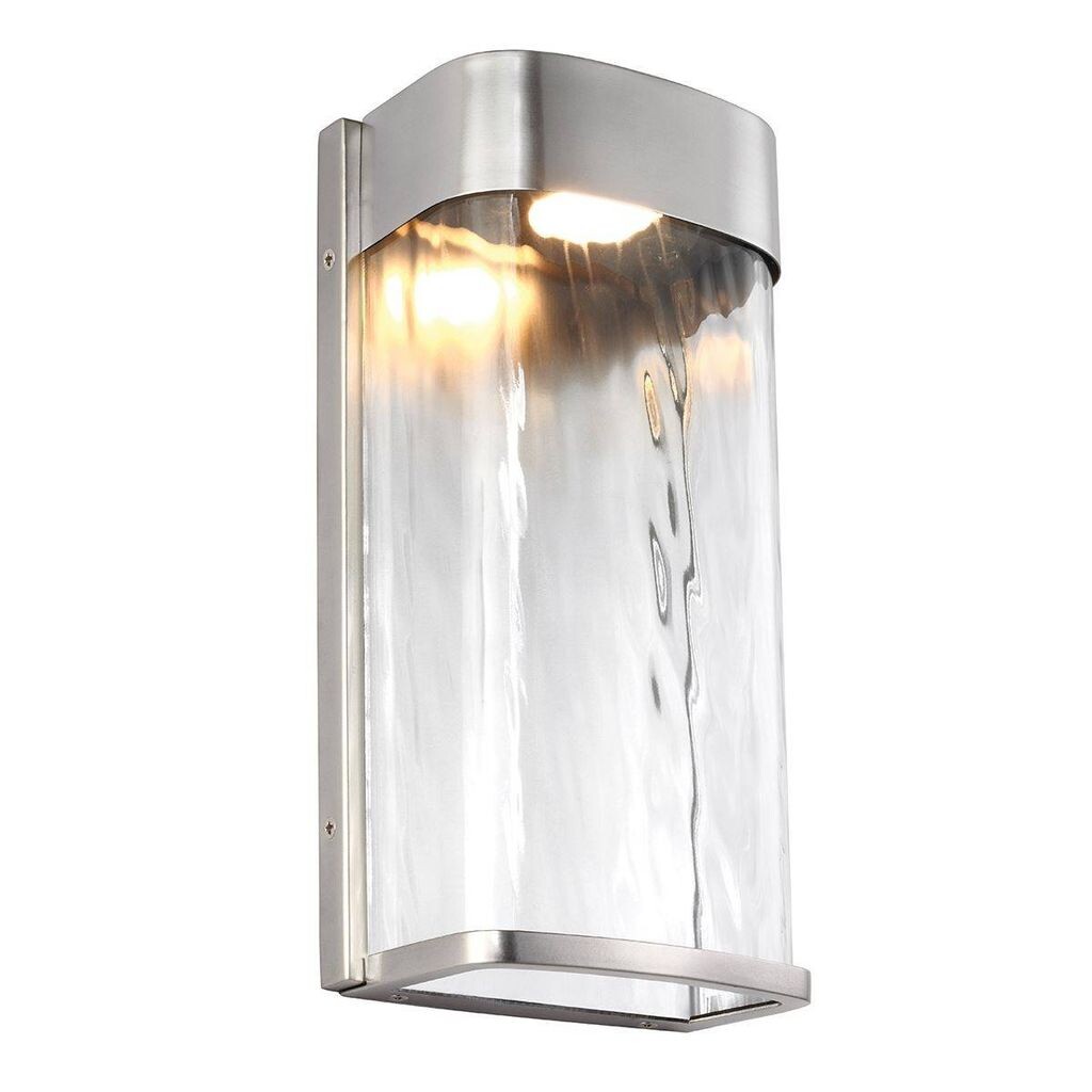 

Светодиодный настенный светильник Bennie из матовой стали, высота 30,4 см. Elstead Lighting