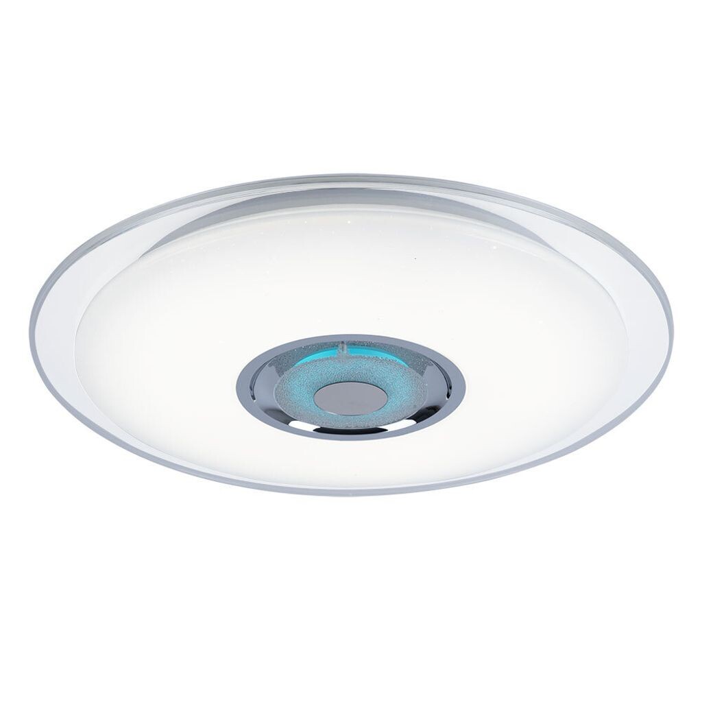 

Светодиодный потолочный светильник RGB, Bluetooth, динамик, 47,5 см Globo Lighting, белый