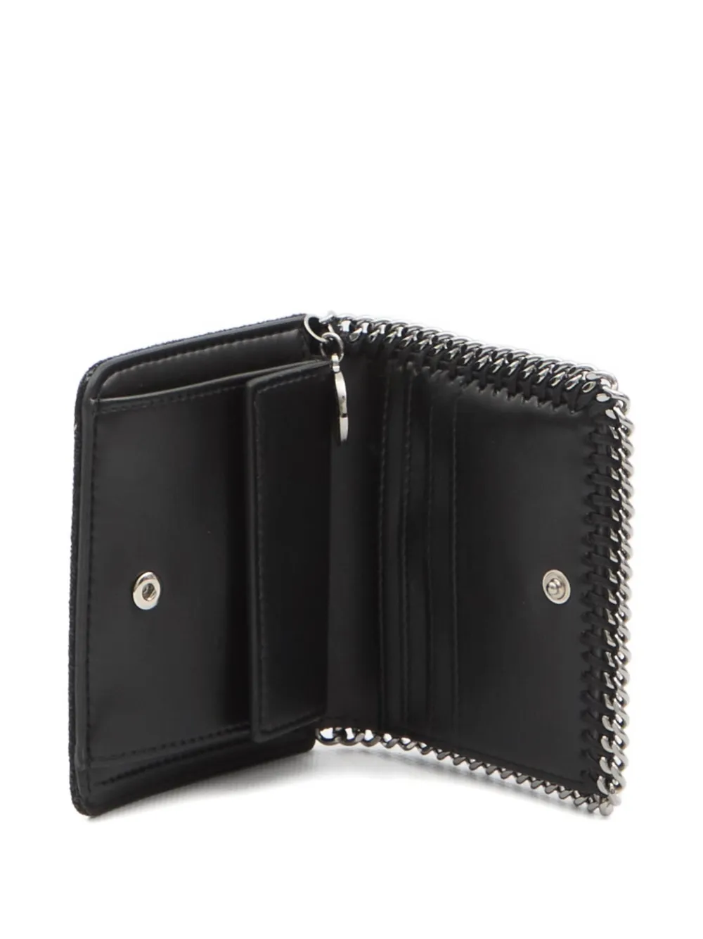 Двухсложный кошелёк Falabella Stella Mccartney, черный — фото 4